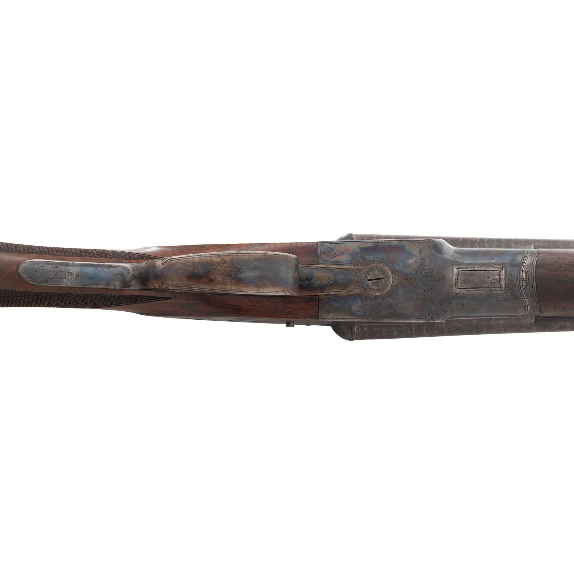 **F-Grade Lefever Arms Company SxS Hammerless Shotgun with Twist Steel Barrels