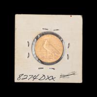 A 1916-S Indian Head $5 Gold Coin