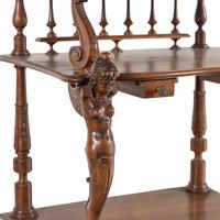 An Italian Walnut Music Stand