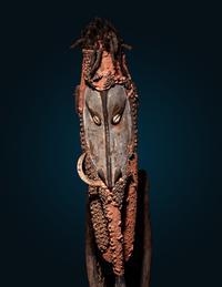 A Kanganamon Wood Standing Figure