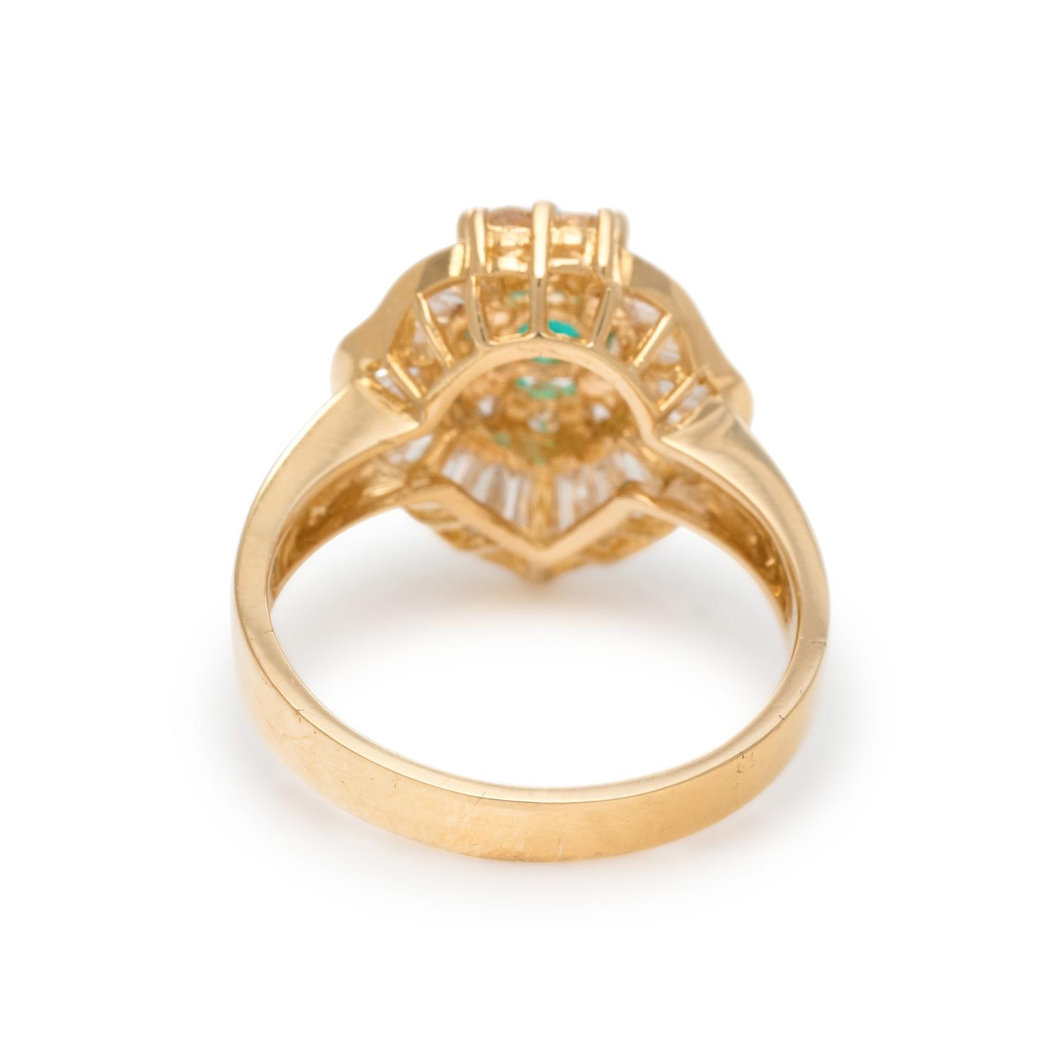 EMERALD AND DIAMOND RING