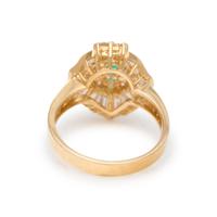 EMERALD AND DIAMOND RING