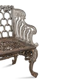 A Cast Iron Garden Bench