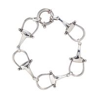 A Sterling Silver Equestrian Horse-Bit Bracelet, Thistle & Bee, 19.00 dwts.