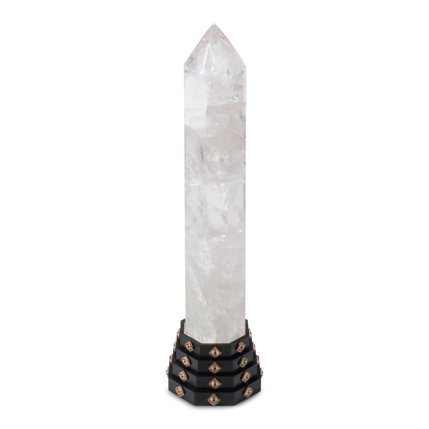 A Large Himalayan Style Rock Crystal Obelisk