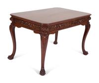 A Georgian Style Carved Mahogany Writing Table