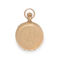 ELGIN, 14K YELLOW GOLD HUNTER CASE POCKET WATCH