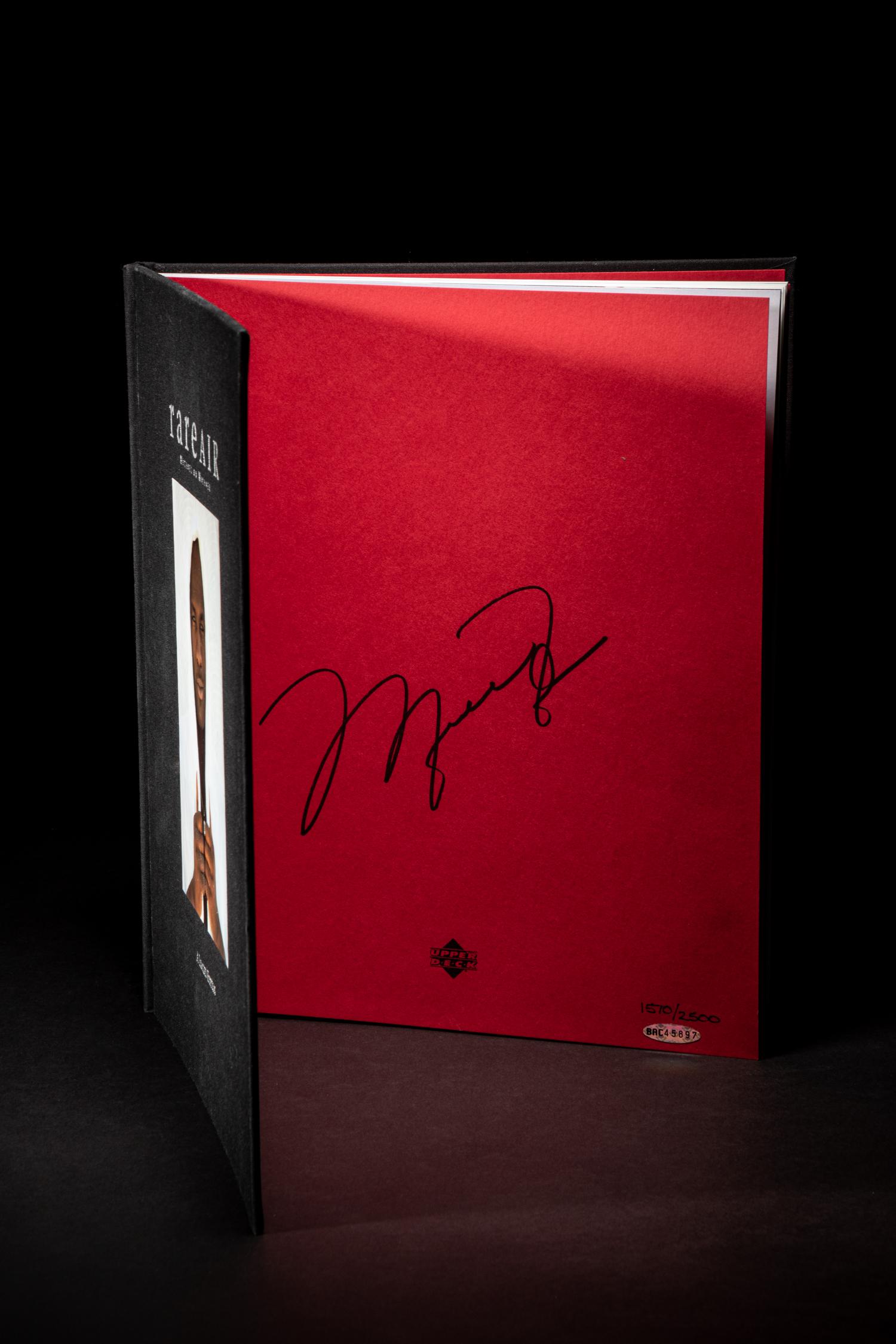 A Michael Jordan Signed Autographed Limited Edition Rare Air Book (Upper Deck Authenticated),