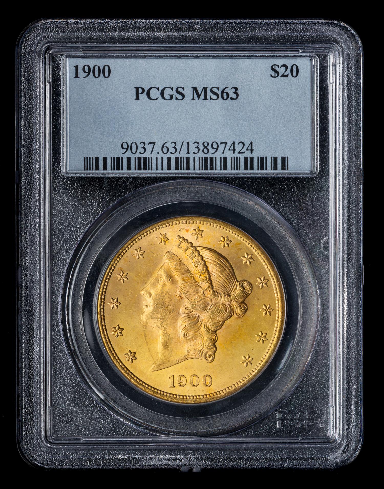 A United States 1900 Liberty Head $20 Gold Coin