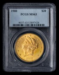 A United States 1900 Liberty Head $20 Gold Coin