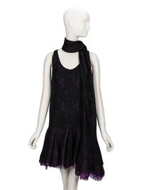 Carven Haute Couture, Layered Cocktail Dress & Matching Wrap