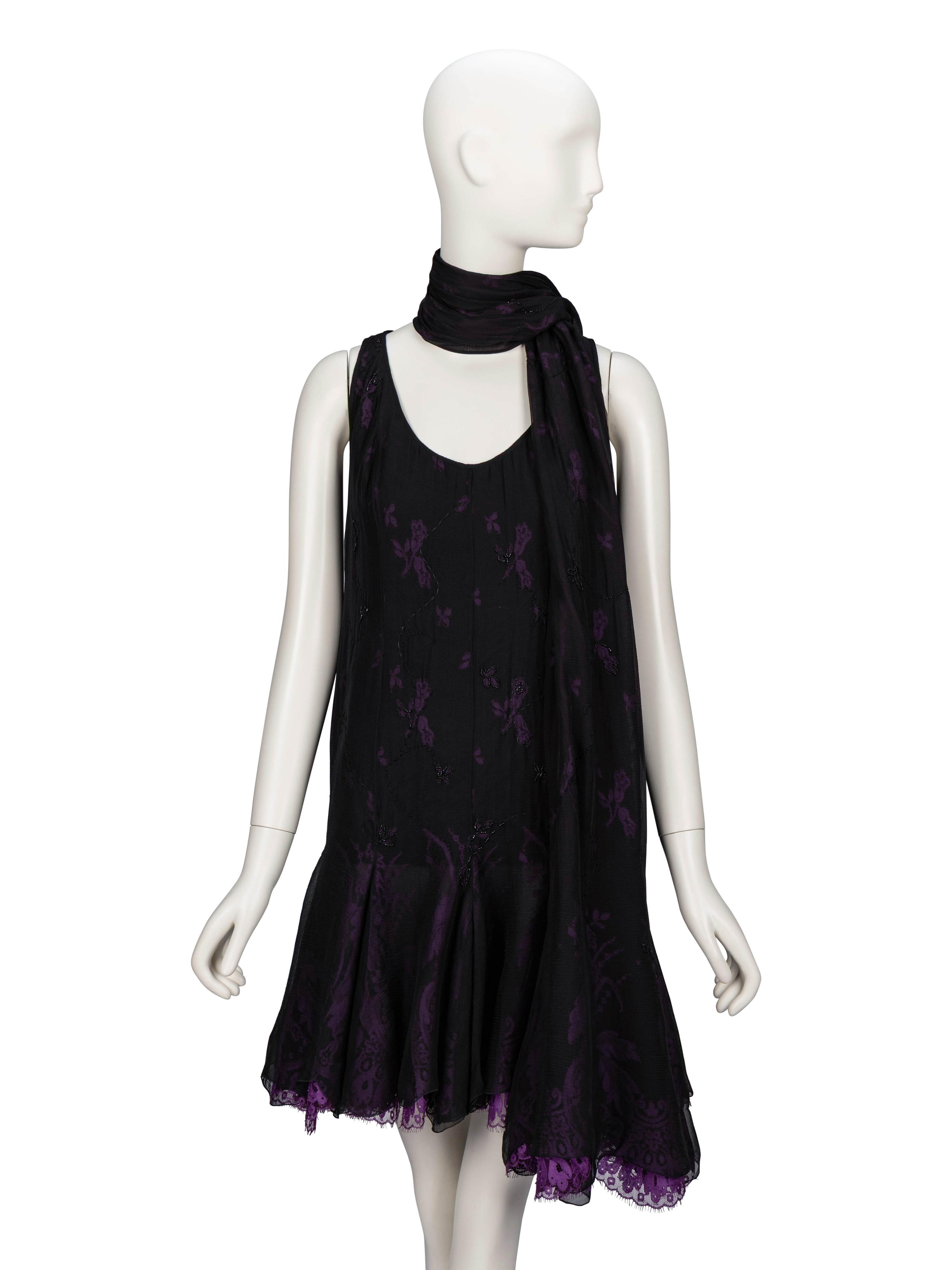 Carven Haute Couture, Layered Cocktail Dress & Matching Wrap