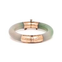 ROSE GOLD AND JADE BANGLE BRACELET
