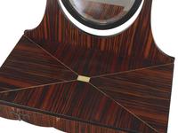 An Art Deco Zebrawood and Ebonized Dressing Table