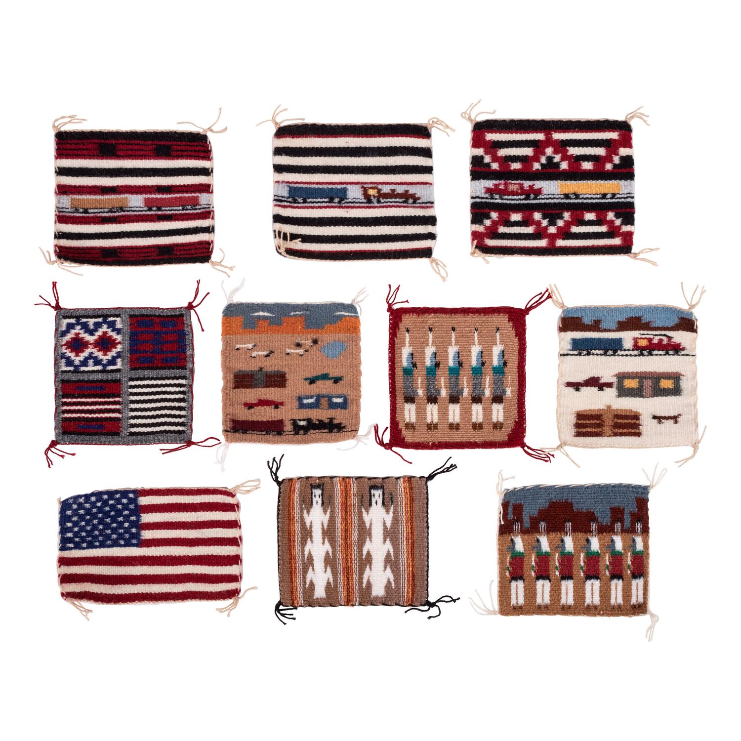 Collection of Navajo Pictorial Sampler Weavings