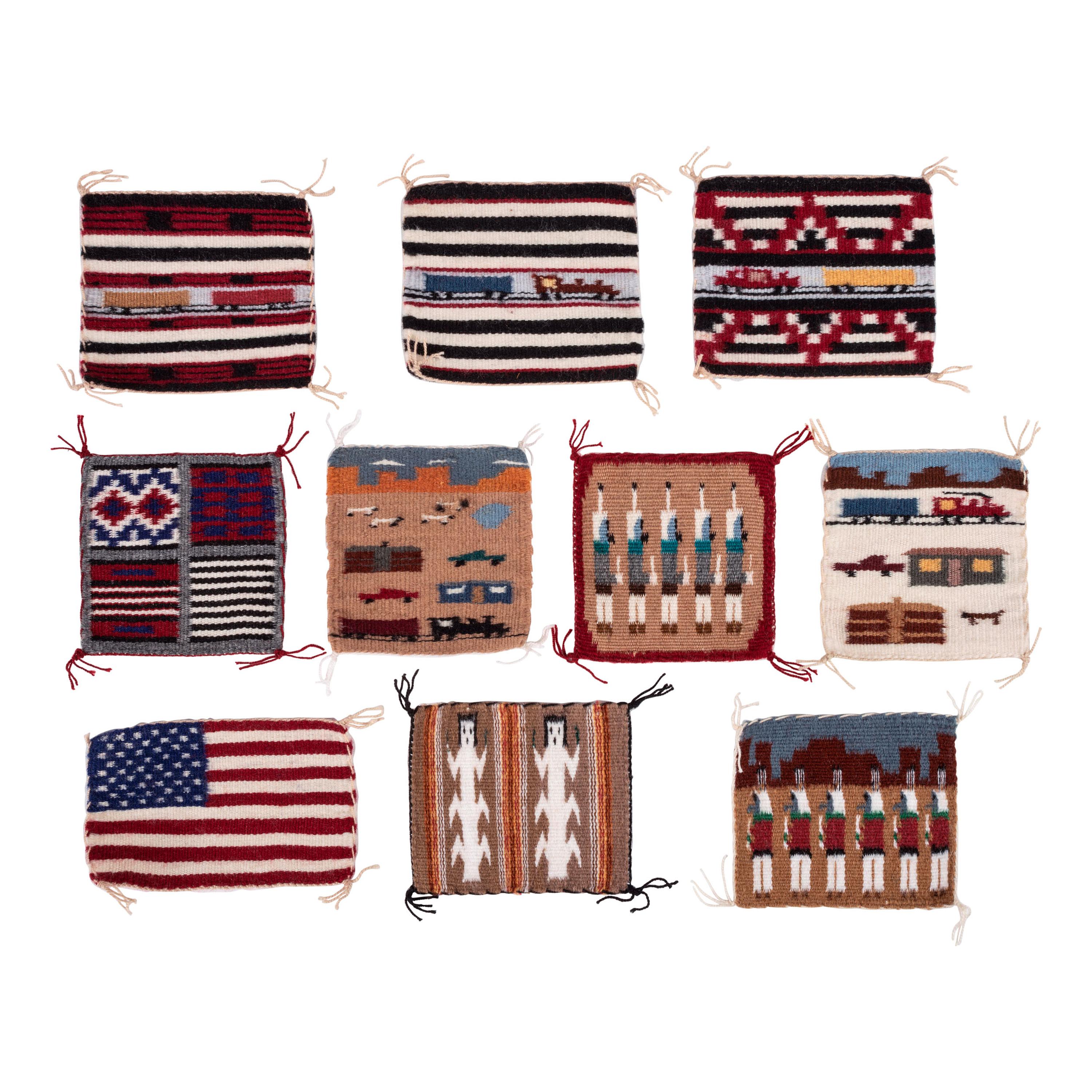 Collection of Navajo Pictorial Sampler Weavings