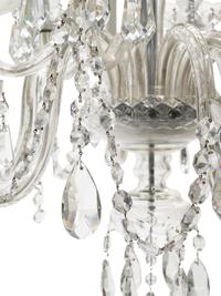A George III Style Cut Glass Twelve-Light Chandelier