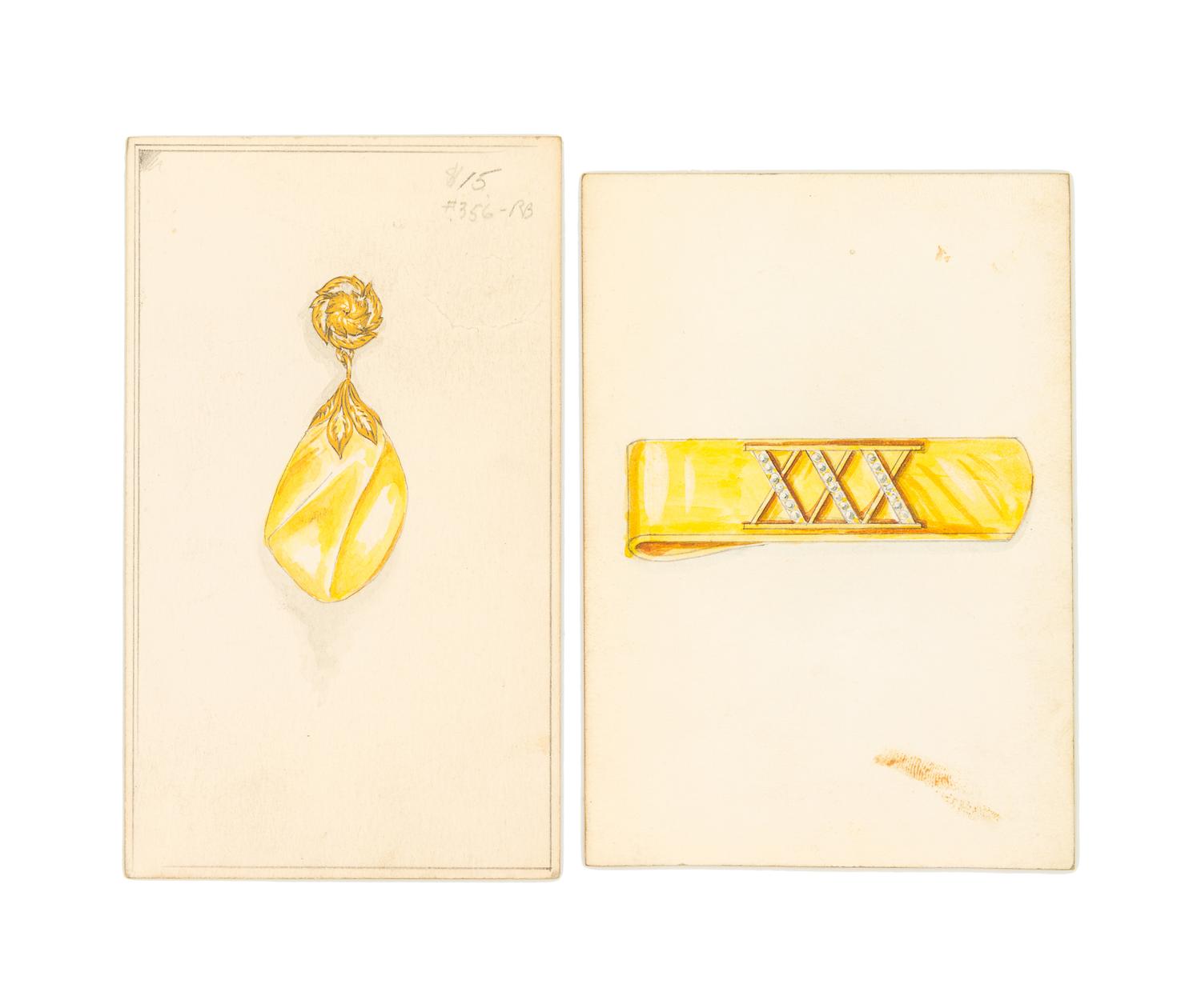 A Binder of Jewelry Renderings,