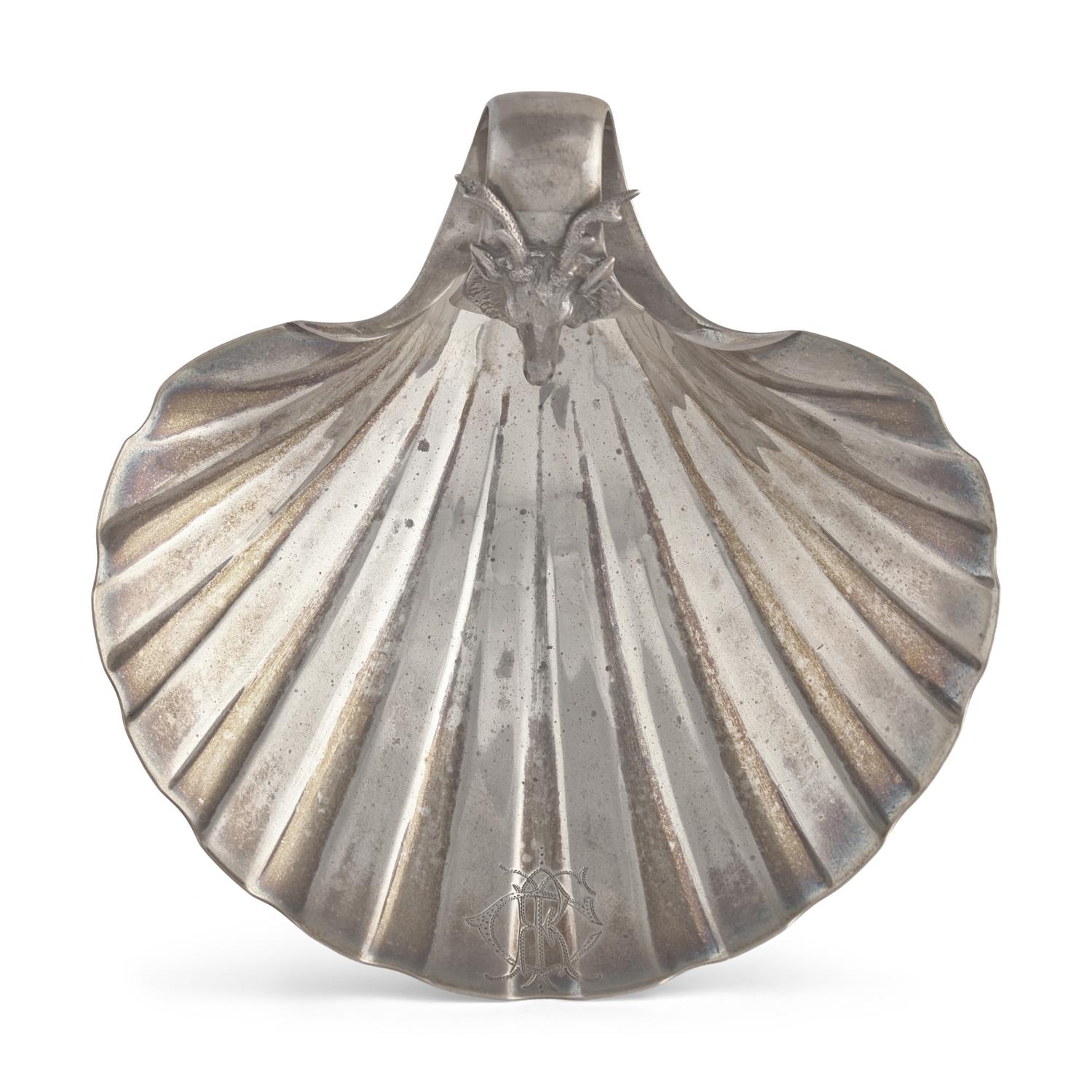 A Sterling Silver Shell-Form Candy Dish, Gorham Mfg. Co., Providence, RI, Date Mark for 1869