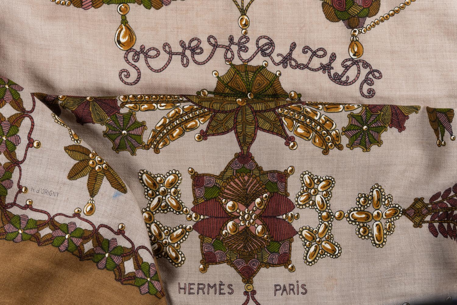 Hermès Cashmere/Silk Scarf