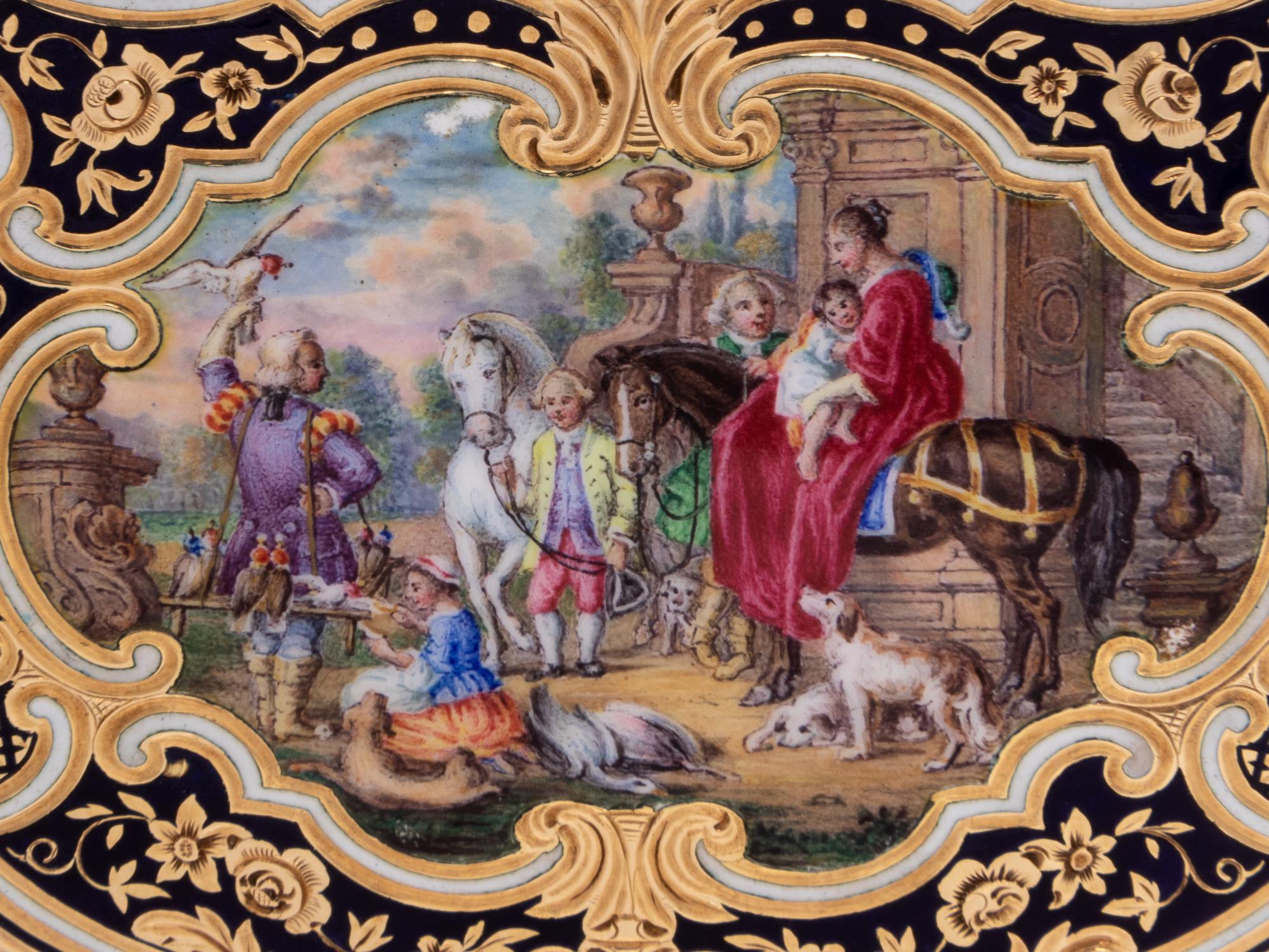 A German Gold and Enamel Snuff Box
