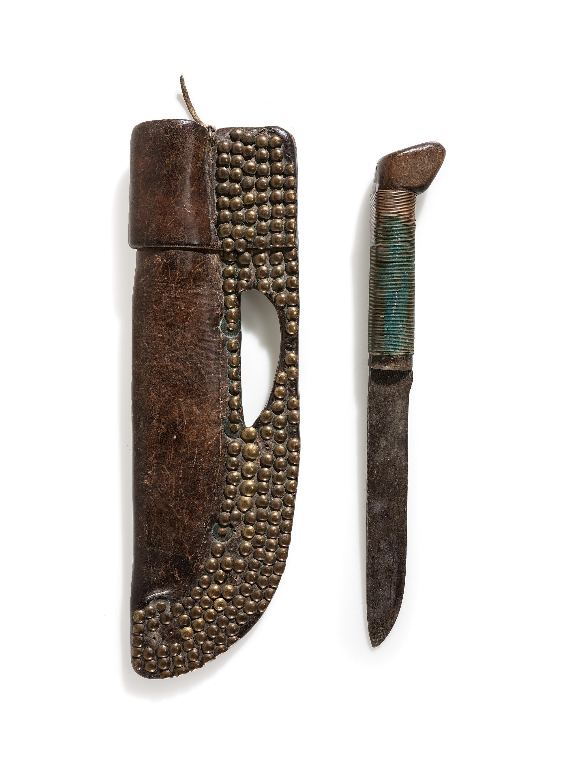 Northern Plains Tacked Knife Sheath, with Knife