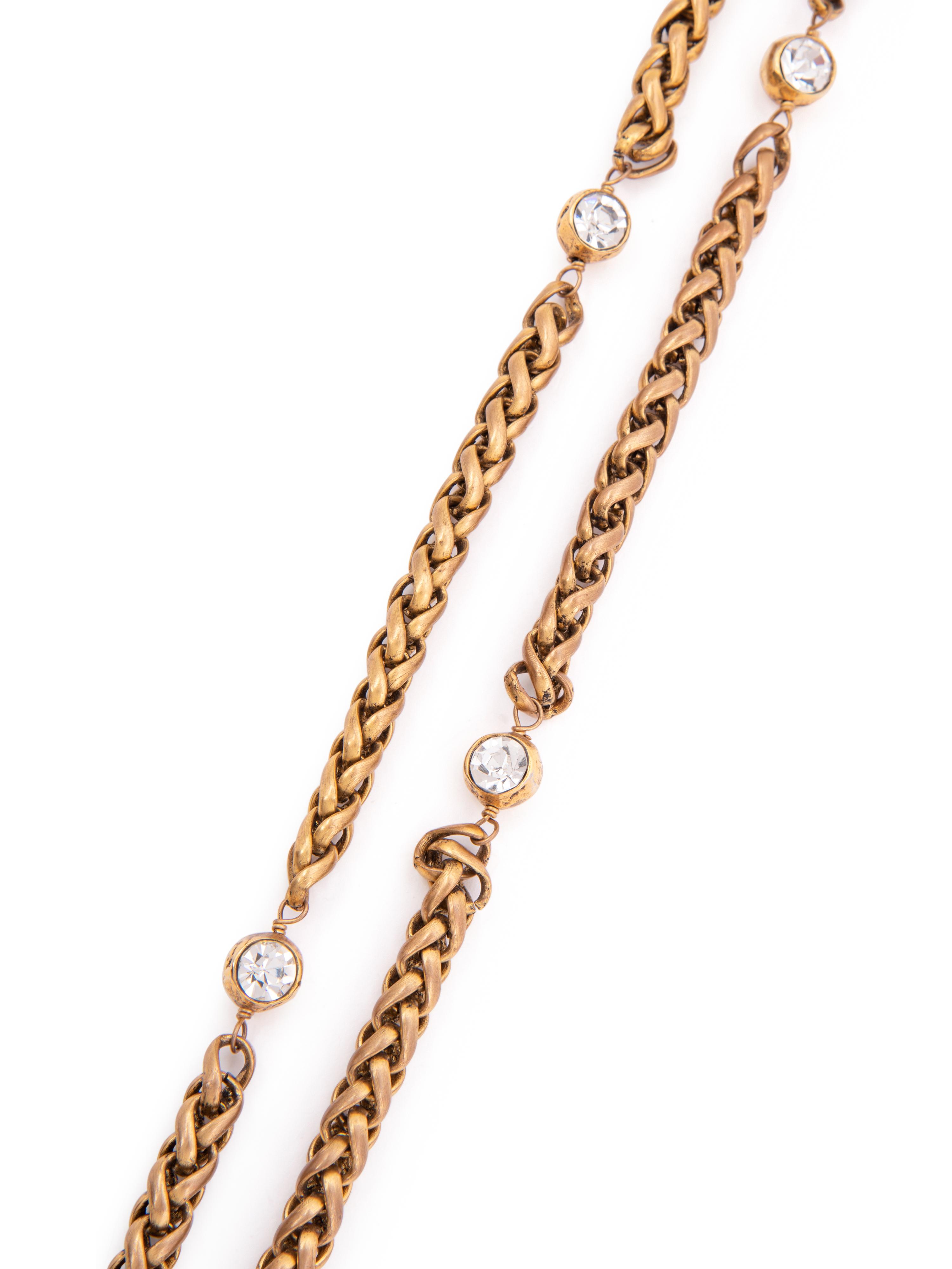 Chanel Braid Chain Necklace, 1980s