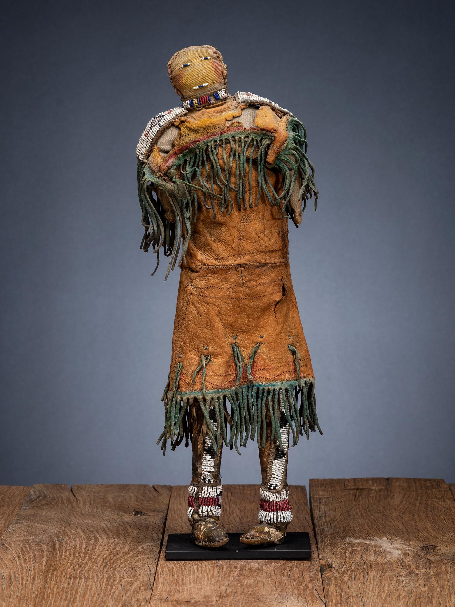Cheyenne Beaded Hide Doll