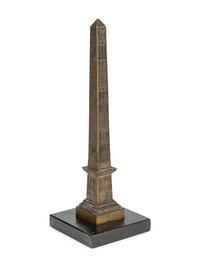 An Italian Grand Tour Engraved Obelisk