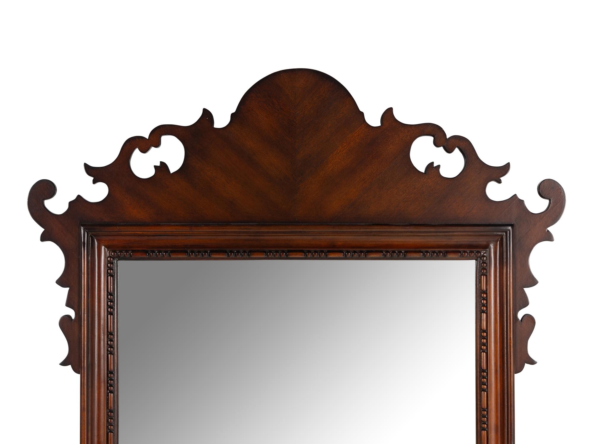 A George III Style Mahogany Mirror