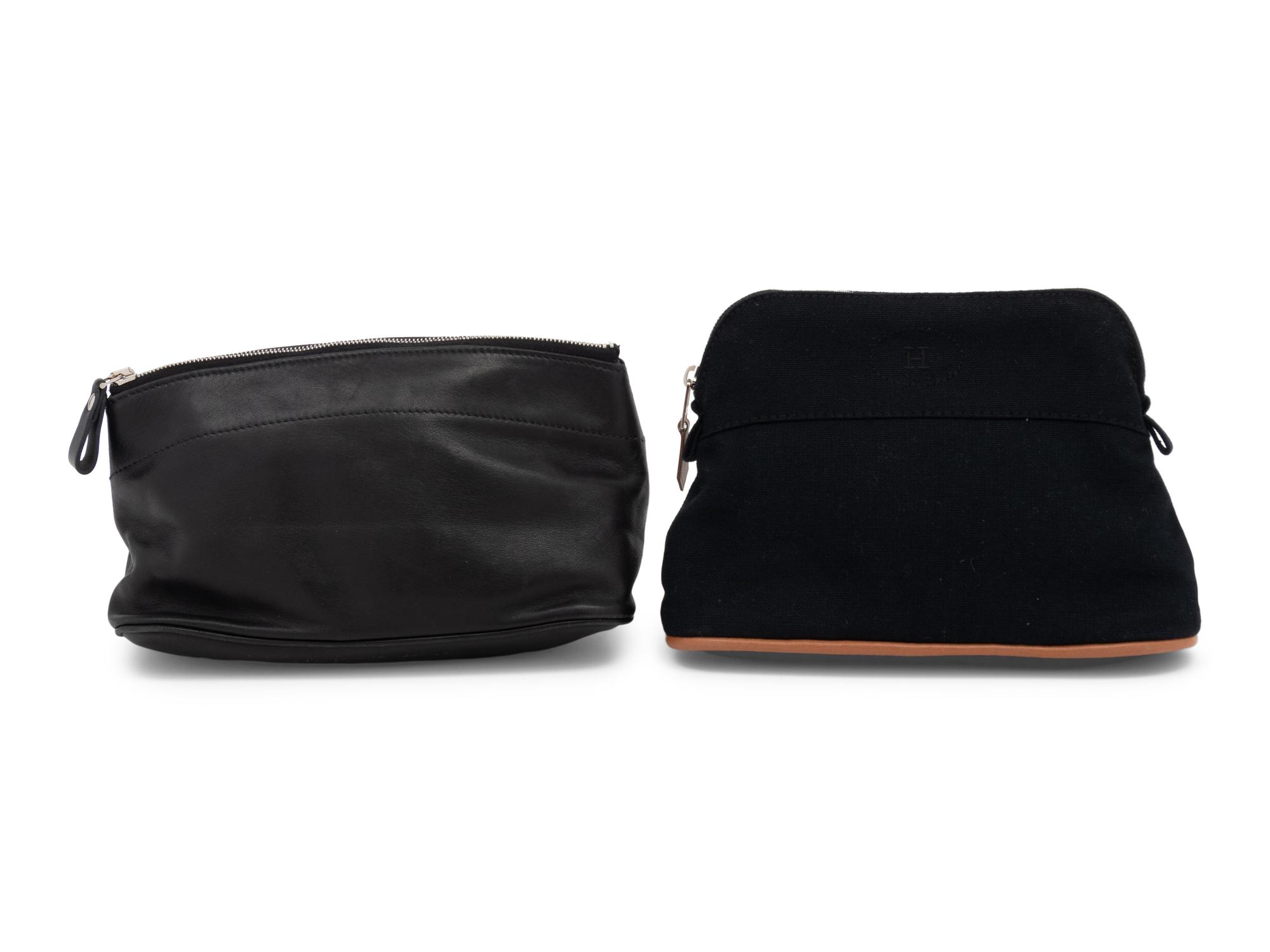 Two Hermès Travel/Make-Up Pouches, 1986, 2014