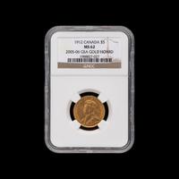 [CANADA] A 1912 George V $5 Gold Coin [NGC MS62]