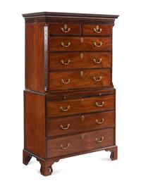 A George III Mahogany Chest on Chest