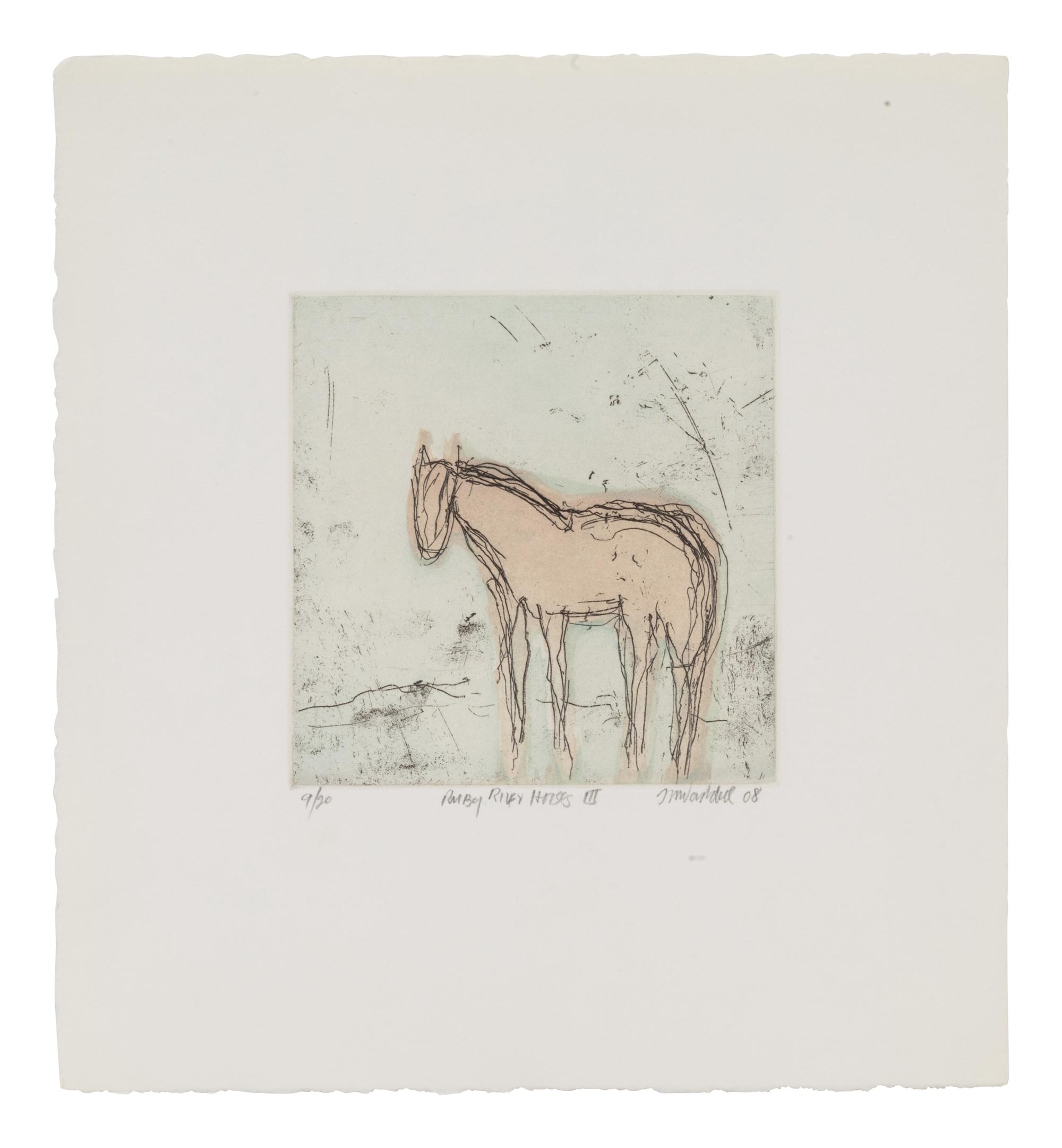 Four Works: Ruby River Horses II, edition 8/20, Ruby River Horses III, edition 9/20, Ruby River Horses IV, edition 8/20, and Ruby River Horses V , edition 8/20, 2008