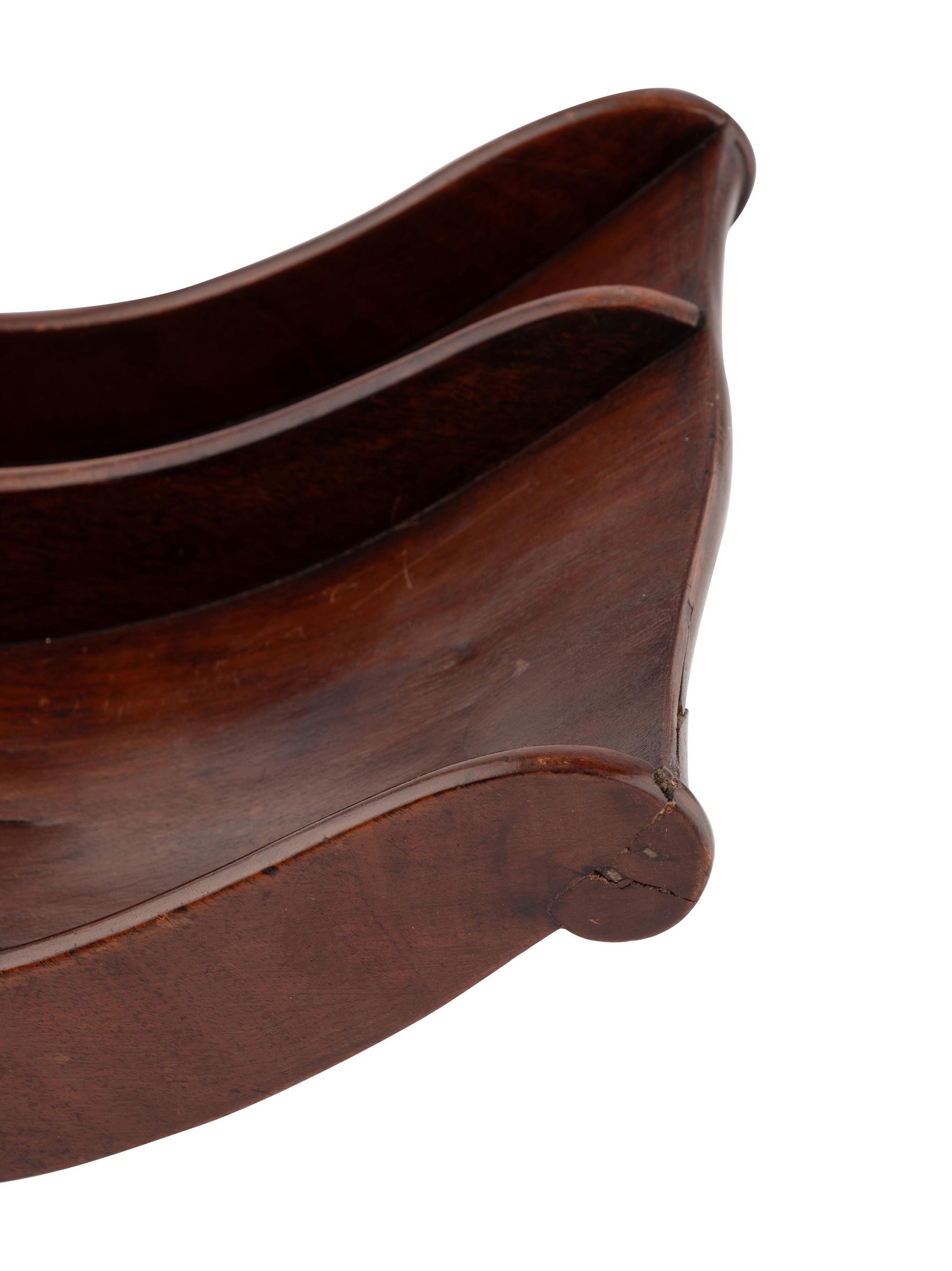 Two English Mahogany Cheese Cradles