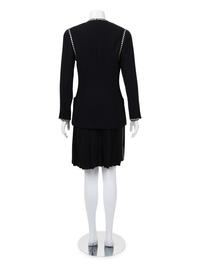 Chanel Wool Two-Piece Skirt Suit with Ribbon Trim, Spring 1992