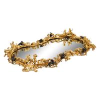 A Large Rococo Style Gilt and Patinated Bronze Surtout de Table