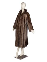 Carol and Irwin Ware Fur Salon, I. Magnin Raccoon Fur Coat