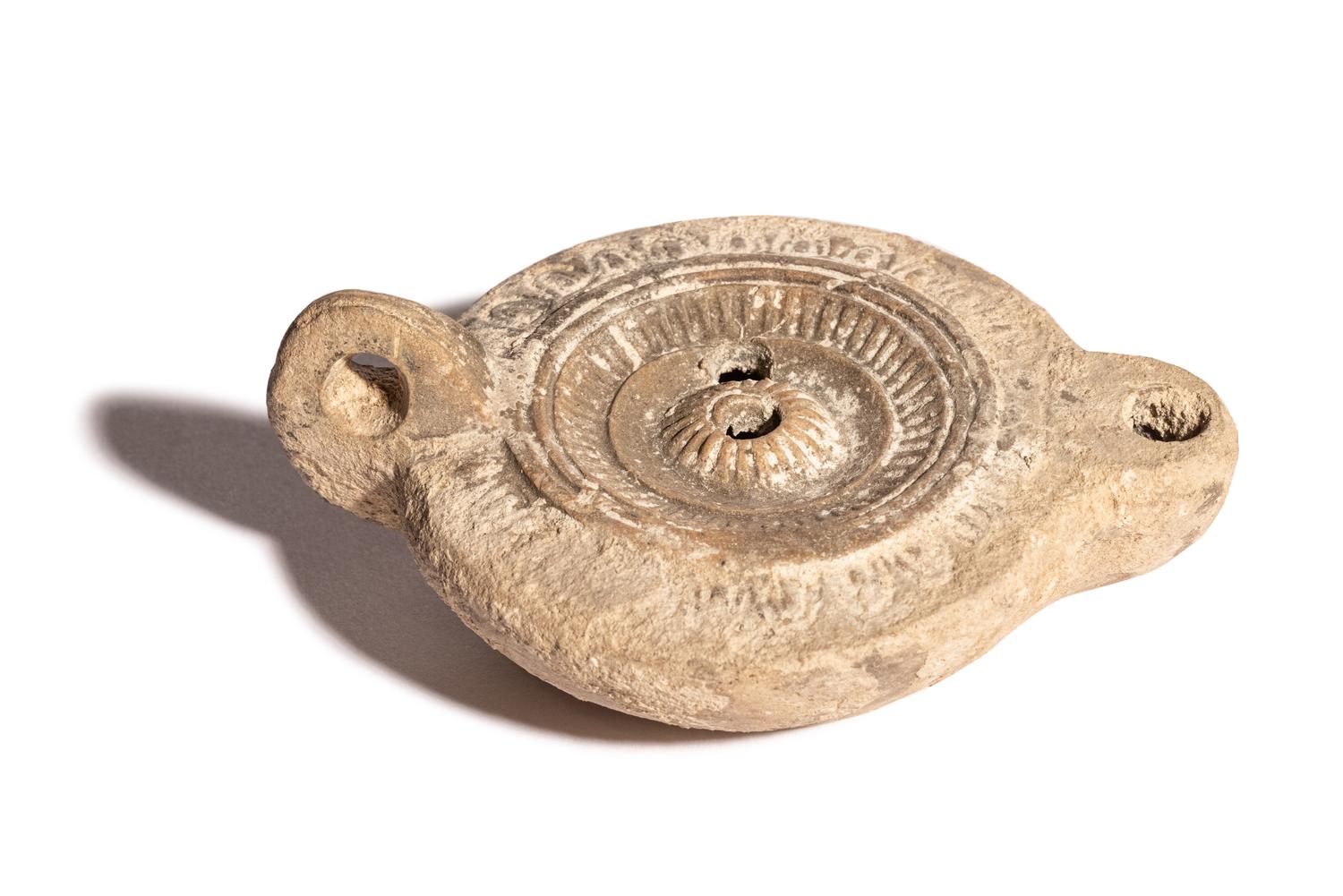 Four Graeco-Roman Pottery Oil Lamps