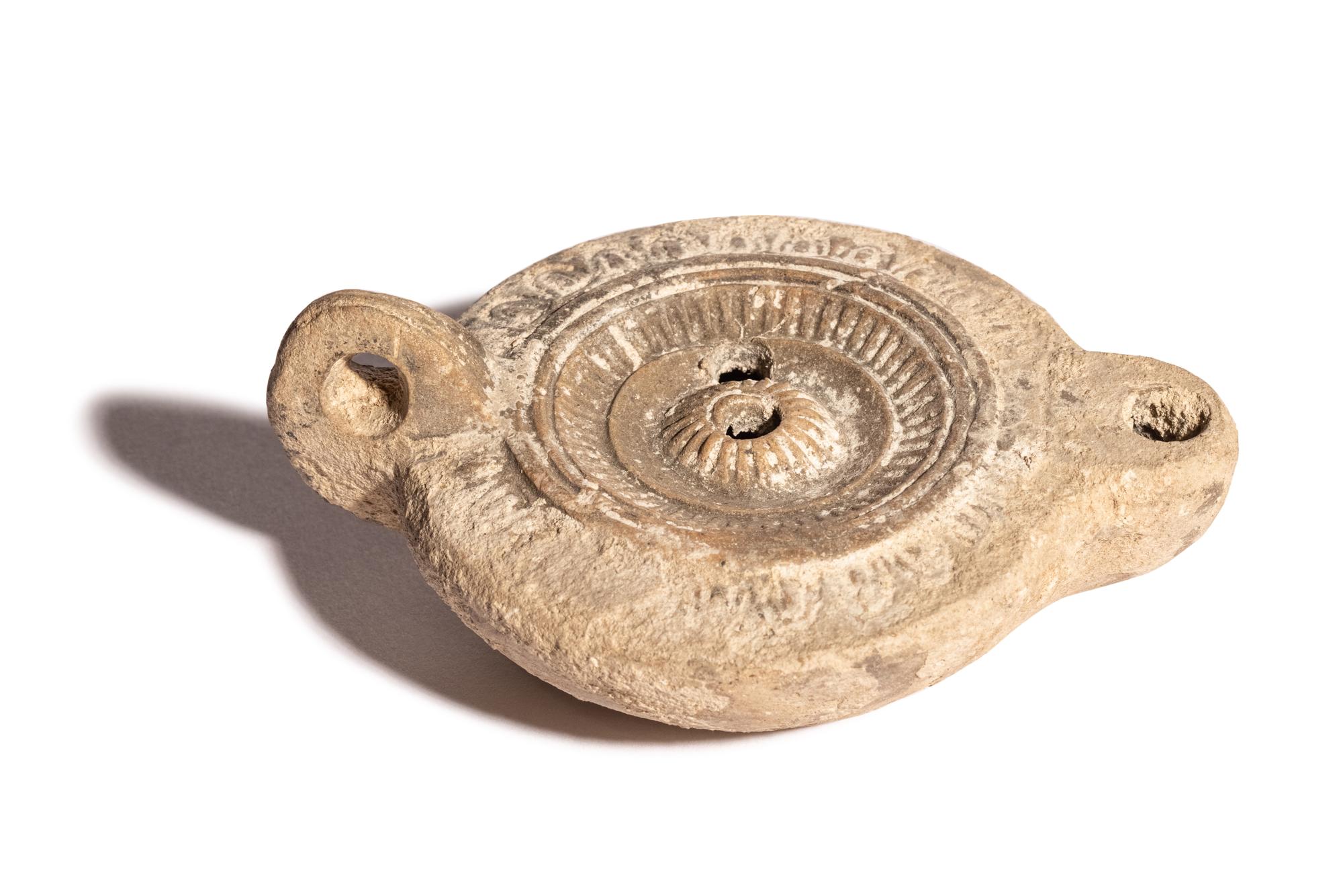 Four Graeco-Roman Pottery Oil Lamps