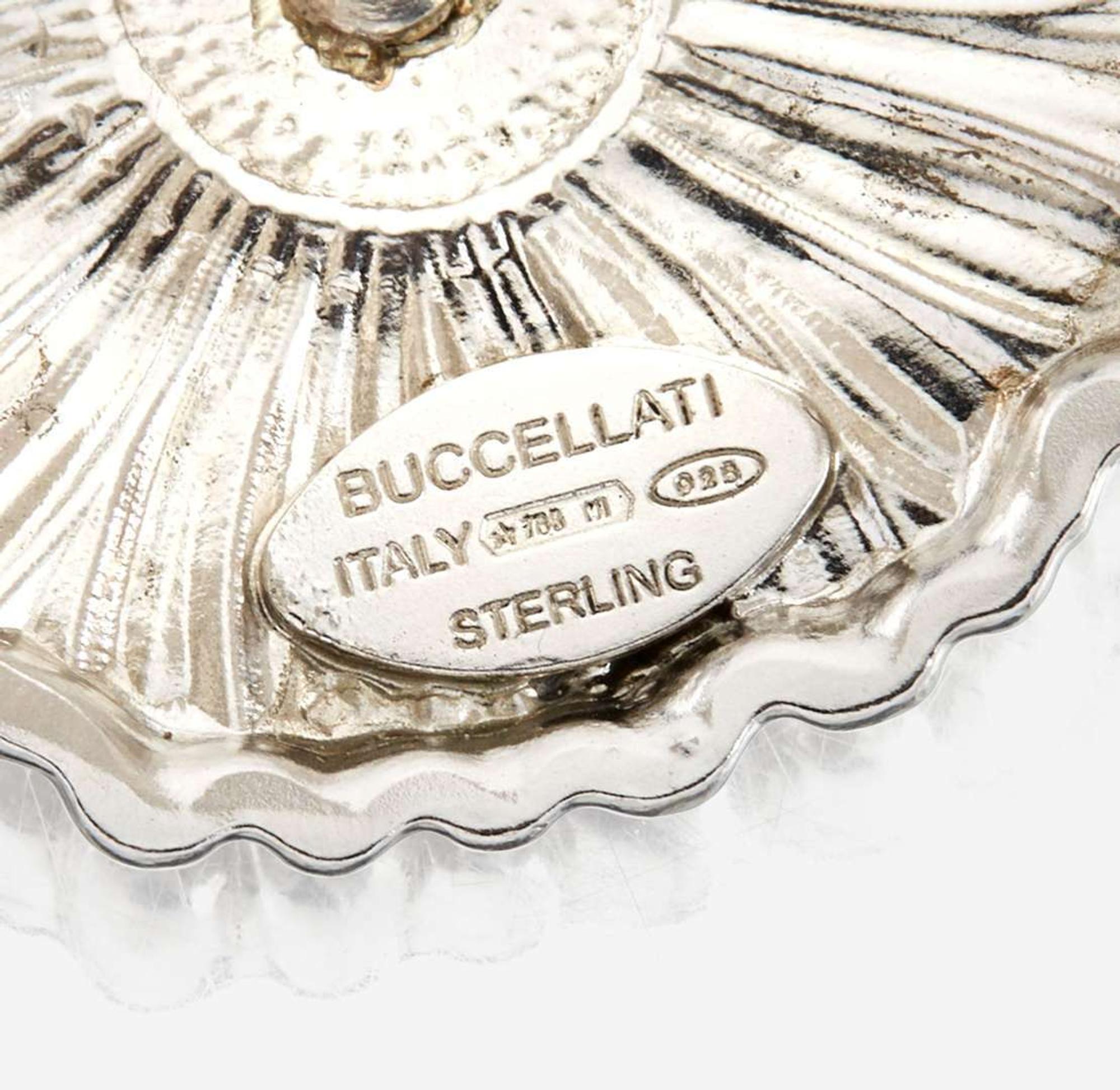 A Buccellati Sterling Silver, Vermeil, and Colored Diamond Cuff Bracelet Daisy