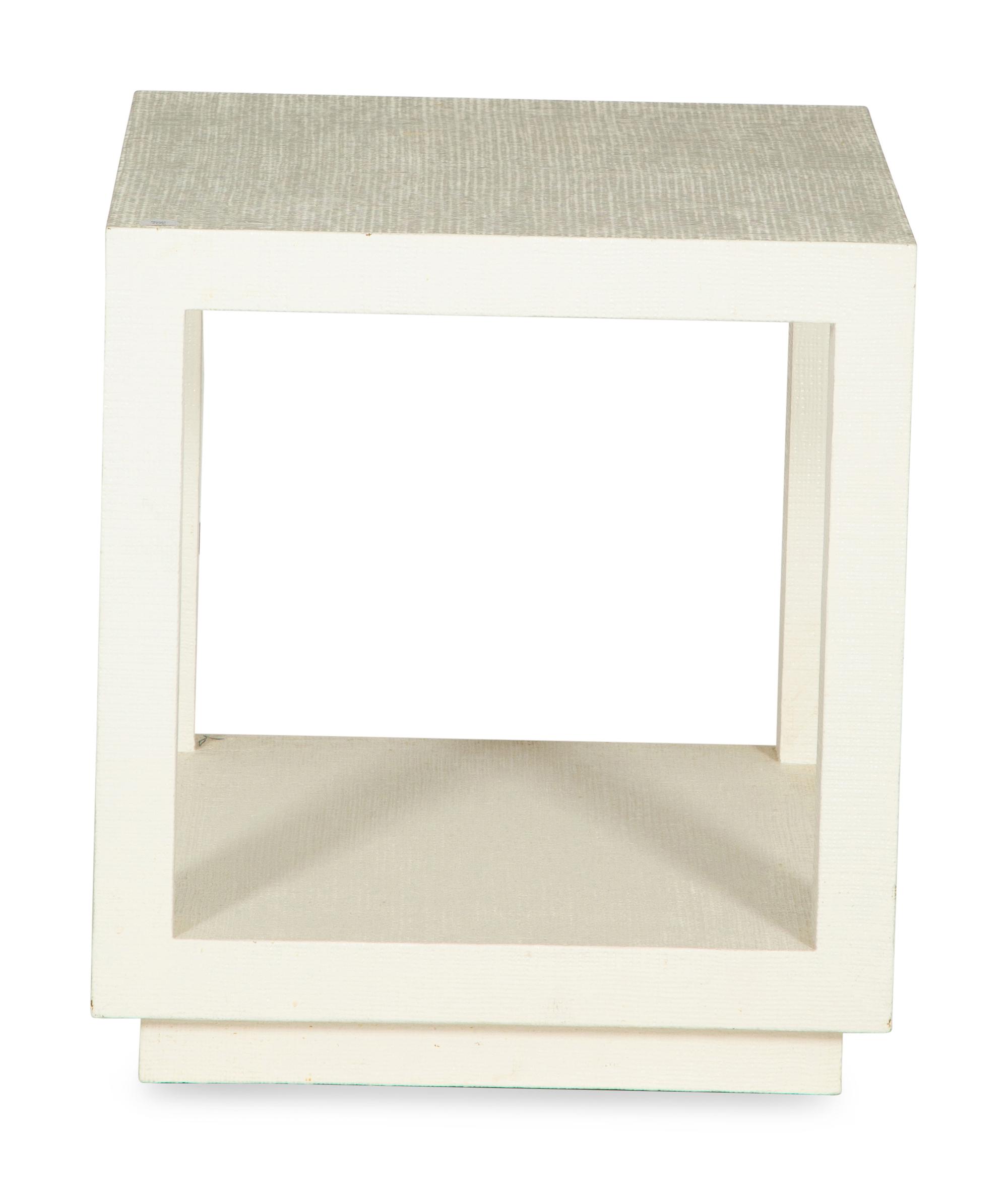 A Five-Piece Group of White Lacquered Furniture