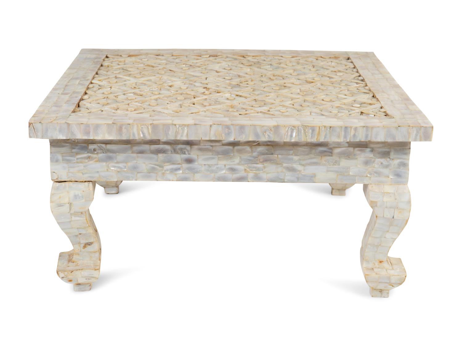 An Indian Mother-of-Pearl Stand