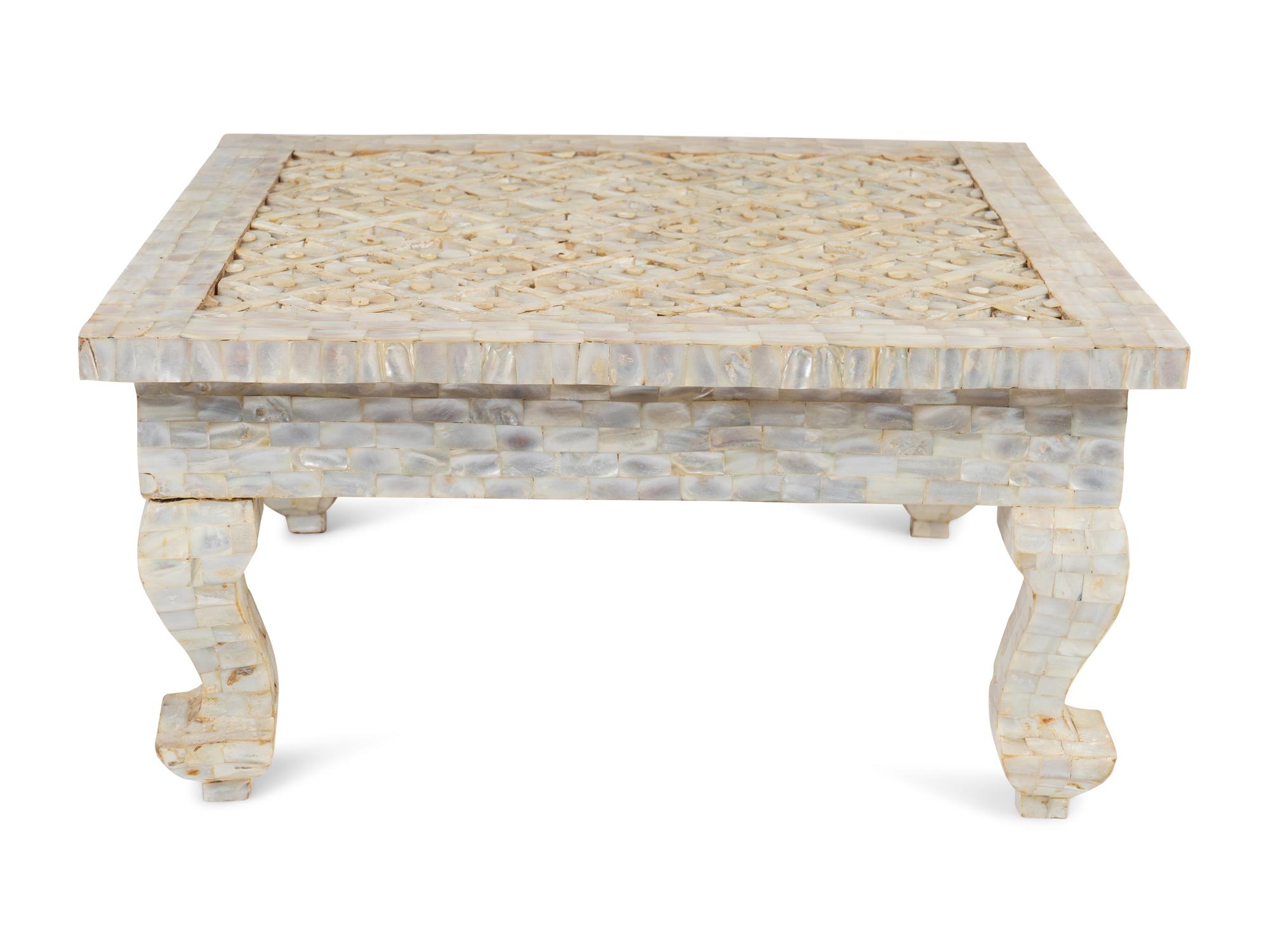 An Indian Mother-of-Pearl Stand