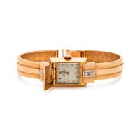 ROSE GOLD AND DIAMOND SURPRISE WRISTWATCH