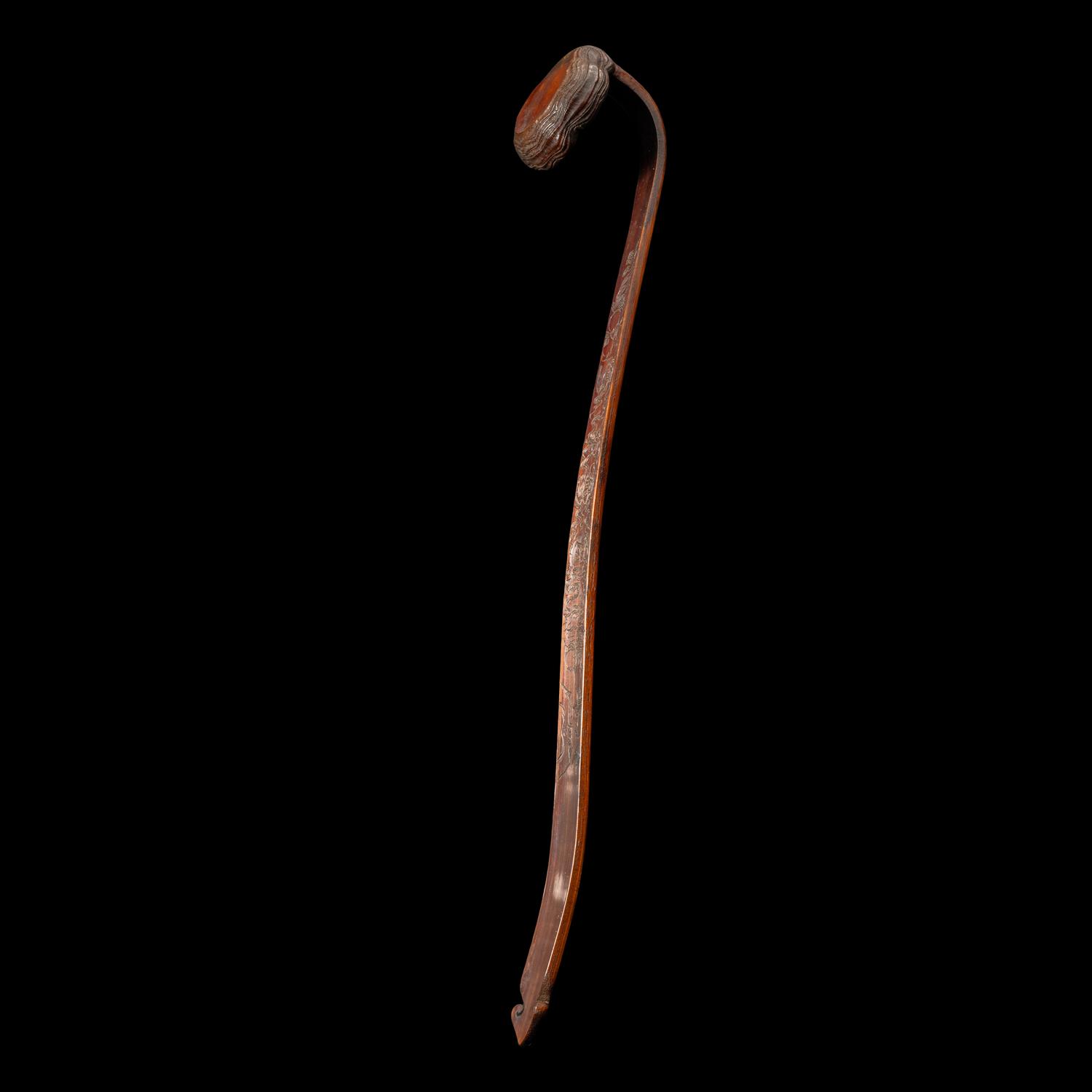 A Chinese Bamboo Ruyi Scepter 竹雕詩文如意