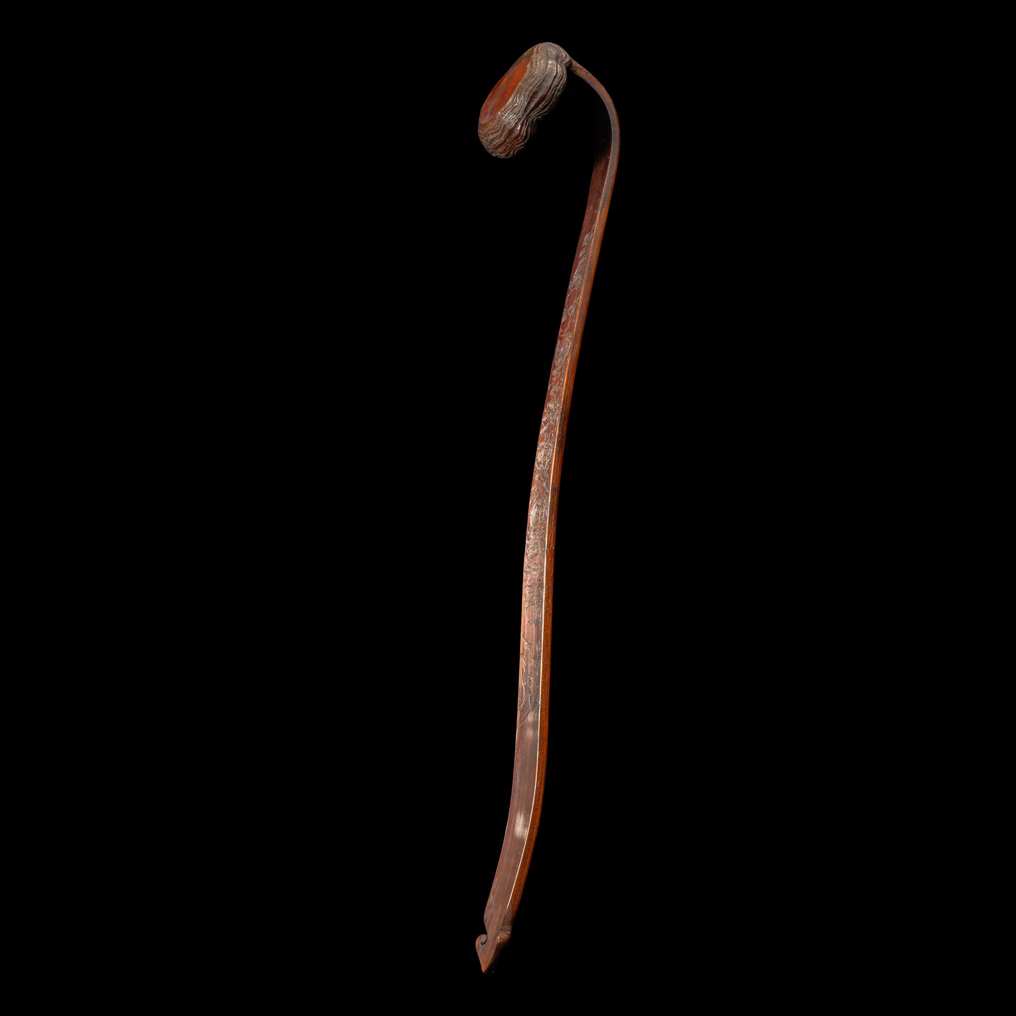 A Chinese Bamboo Ruyi Scepter 竹雕詩文如意