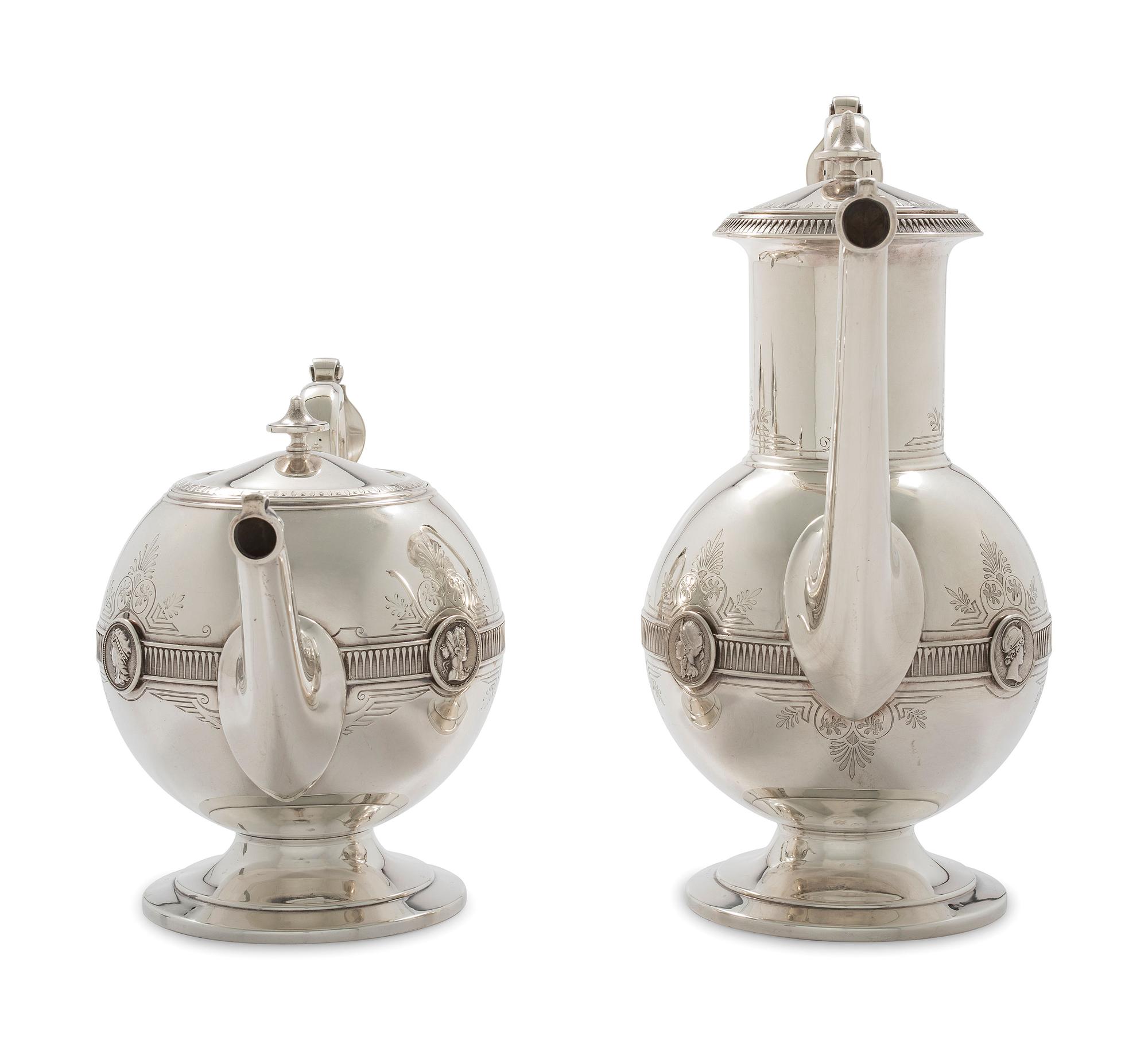 An American Silver Five-Piece Tea and Coffee Service