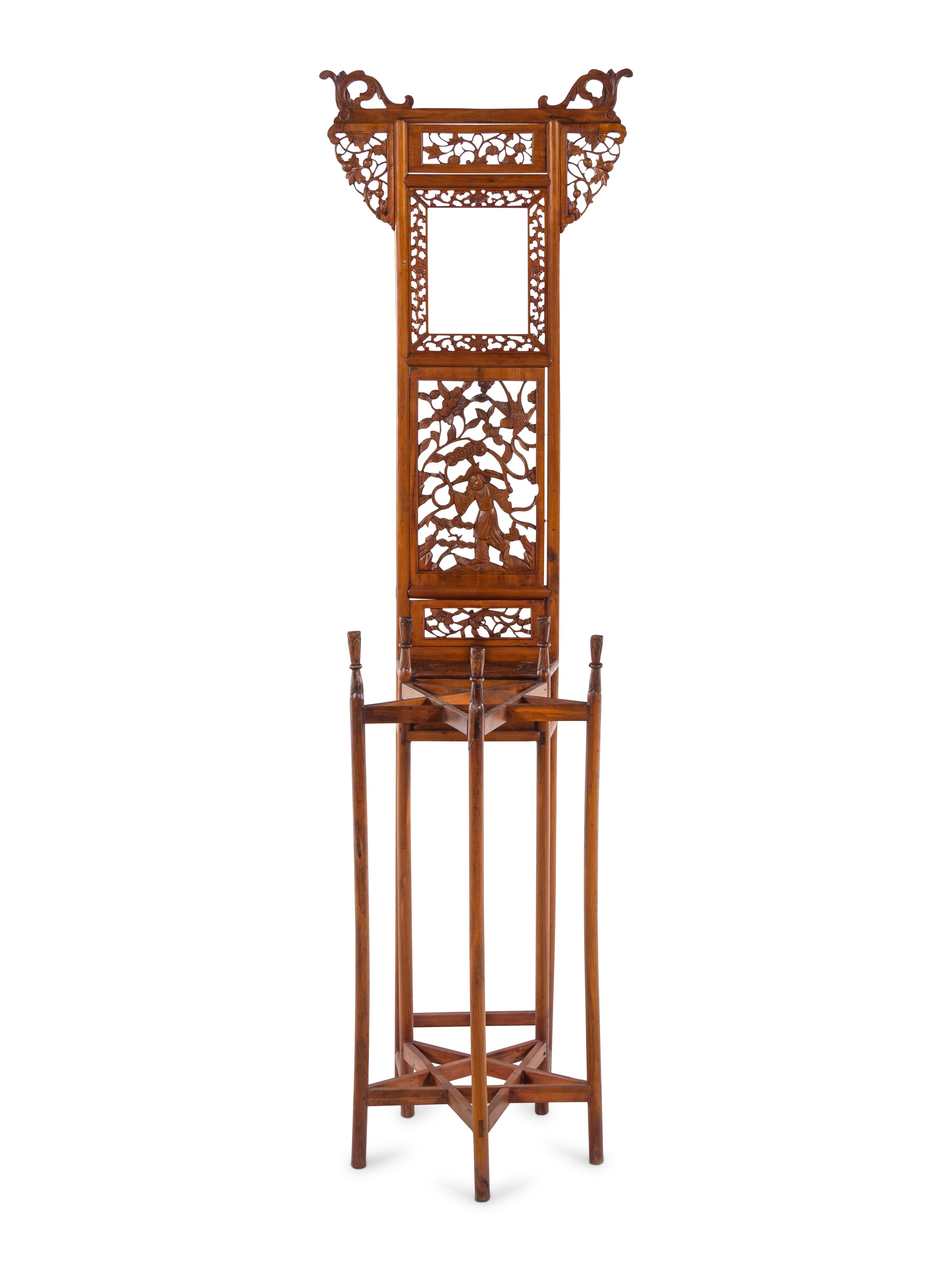 A Chinese Elmwood Basin Stand, Mianpengjia