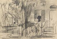 Walter Biggs, (American, 1886–1968), A Group of Five Exterior Sketches